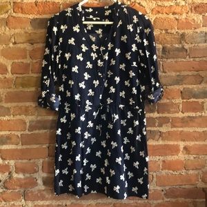 Gap bow print dress